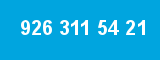 926 311 54 21 926 311 54 21